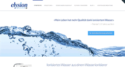 Desktop Screenshot of elysionwasser.ch